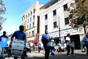 One of the approximately 115 groups that marched in last year's Martin Luther King Parade in downtown Wilmington. This year's parade is set for 11 a.m. Monday. Photo by Ben Brown. 