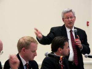 N.C. Rep. Rick Catlin (R-New Hanover) during a discussion in March on the topic of regulatory reform. File photo by Ben Brown. 