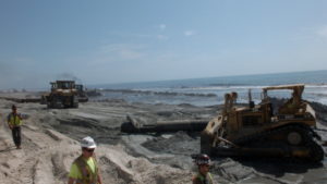 The last Carolina Beach nourishment wrapped in early 2013. Photo by Ben Brown
