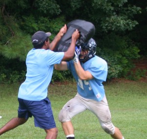 The Hoggard football team has been working hard to get ready for the upcoming season. 