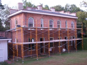 The slave quarters building at Bellamy Mansion Museum, which is opening the restored building for tours this Sunday. Photos by Jonathan Spiers.