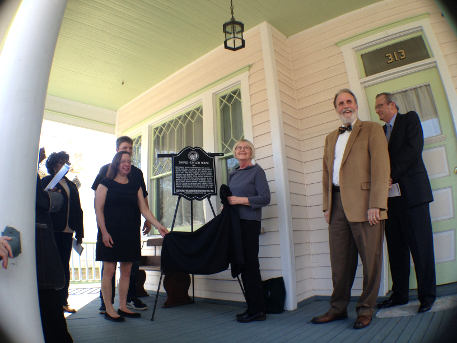 The Snipes-Taylor House, built in 1911, received a plaque Tuesday for its historic importance. Photo by Ben Brown.