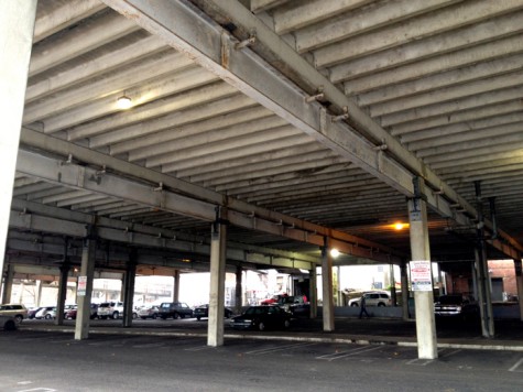 The demolition of the Water Street Parking Deck finally happened in 2017, after cost increases and delays (Port City Daily photo/FILE)