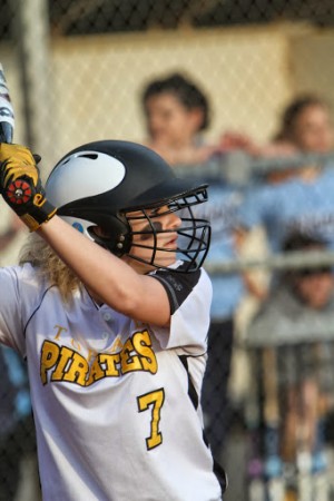 Katie Abston had a double for Topsail on Thursday. Photo Courtesy- Rodney Williams 