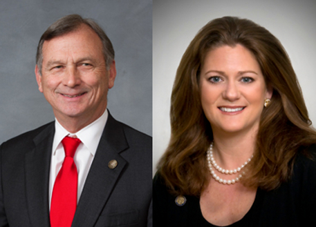 Sen. Bill Rabon (R-Brunsco) and Rep. Susi Hamilton (D-New Hanover) are among the tri-county area's representation in the N.C. General Assembly. Images courtesy NCGA.