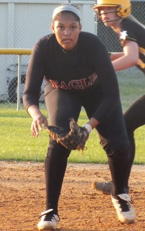 Schae Dickson gets ready for the pitch. Photo by- Joe Catenacci 