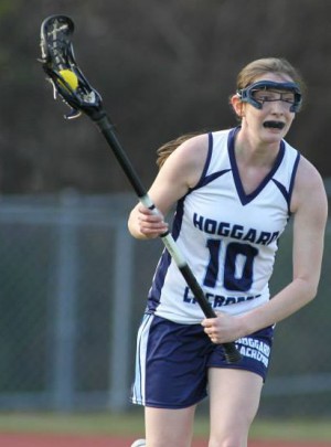 Kristin Flynn finished a strong lacrosse career for Hoggard on Tuesday. Photo by- John Crouch