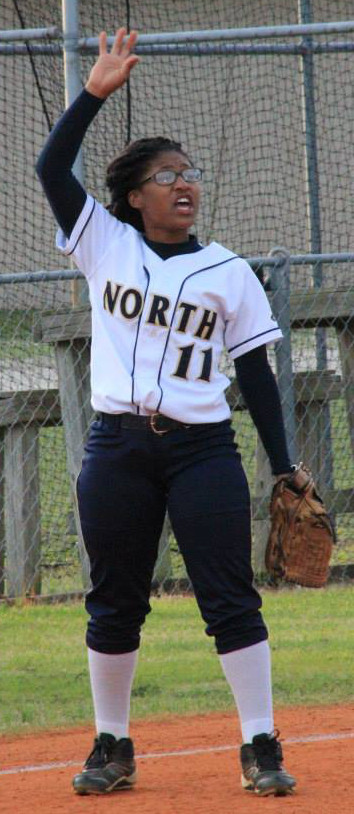 Shenice Harrison had a strong game for North Brunswick on Tuesday. Photo courtesy- North Brunswick Athletics