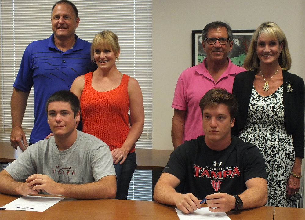 Brian Plazzo, right and John Patrick Talbert will be roommates in college at the University of Tampa. Photos by- Joe Catenacci 