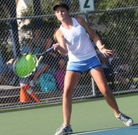 Kara Ferner has yet to drop a match in singles for Hoggard this season. 