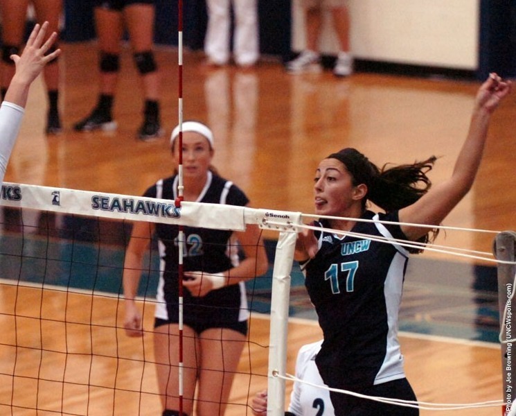 The UNCW volleyball team faces College of Charleston at home on Wednesday. Photo courtesy UNCW athletics 