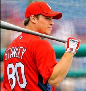 Cody Stanley made his big league debut on Sunday. Photo courtesy- Cody Stanley's Twitter feed. 