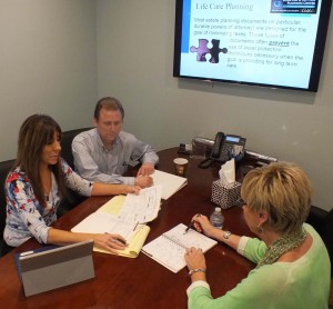Helayne Levy, left, Martin Case, and 