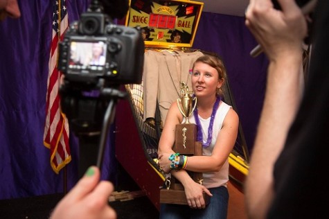 Reigning champ Tracy Townsend--the first female to win the Skee-Ball tournament--will defend her title on her home turf this weekend. 