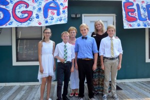 Brunswick County commissioner Pat Sykes and Leland Mayor Bozeman were on hand to speak with students about the importance of voting responsibly.