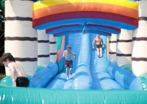 The Kids Zone has plenty of activities to keep the little ones cool and busy during the festivities.