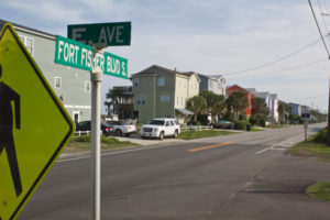 The DOT will begin work on Fort Fisher Boulevard on Sept. 9. Photo by Hannah Leyva.