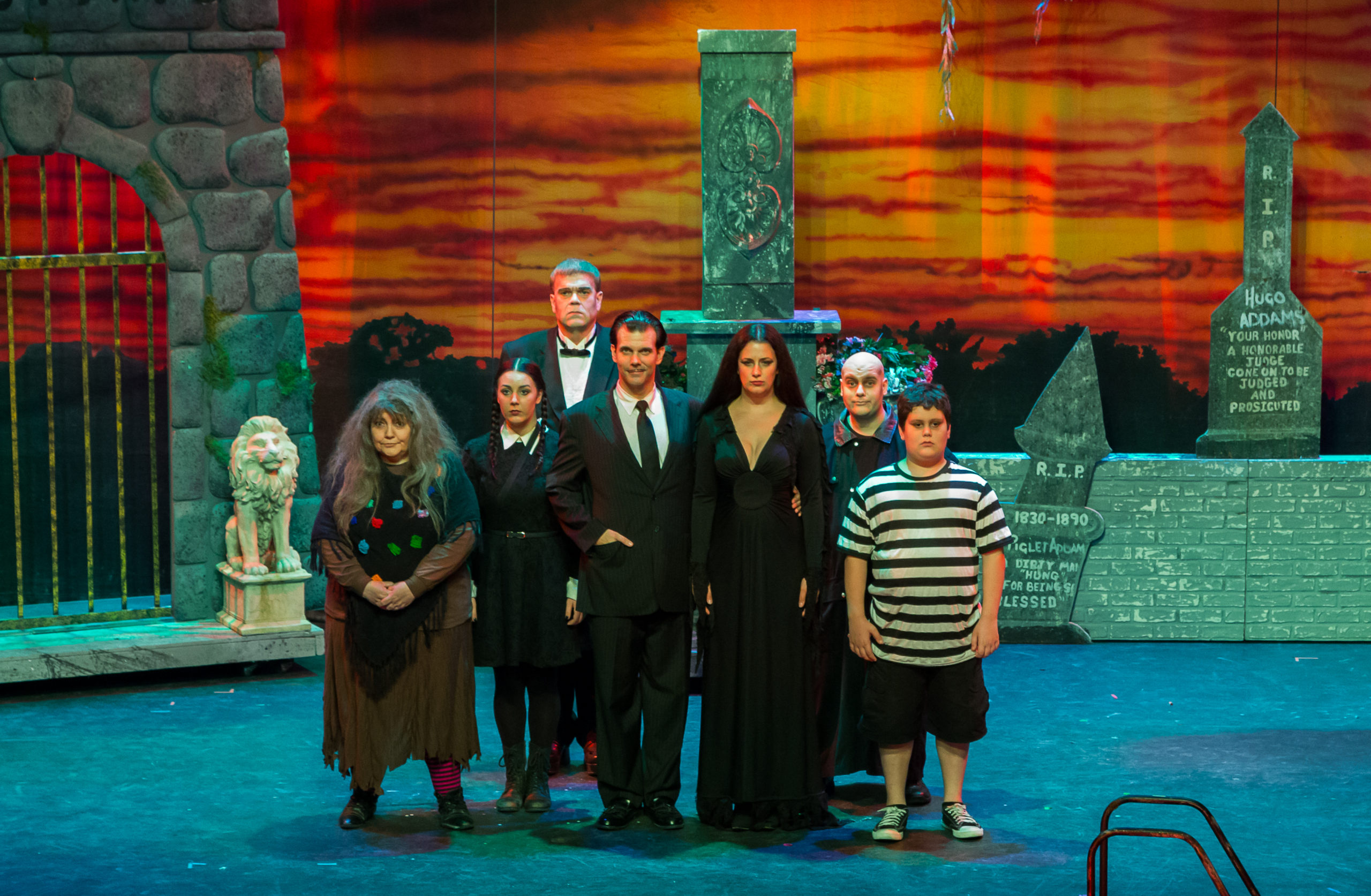 Thalian Association's production of 'The Addams Family Musical' continues this weekend. Photo courtesy Mark Steelman.