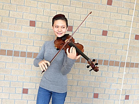 Senior Kaylie Strickland will perform next month with top orchestra students from across the state. Photos courtesy New Hanover County Schools.
