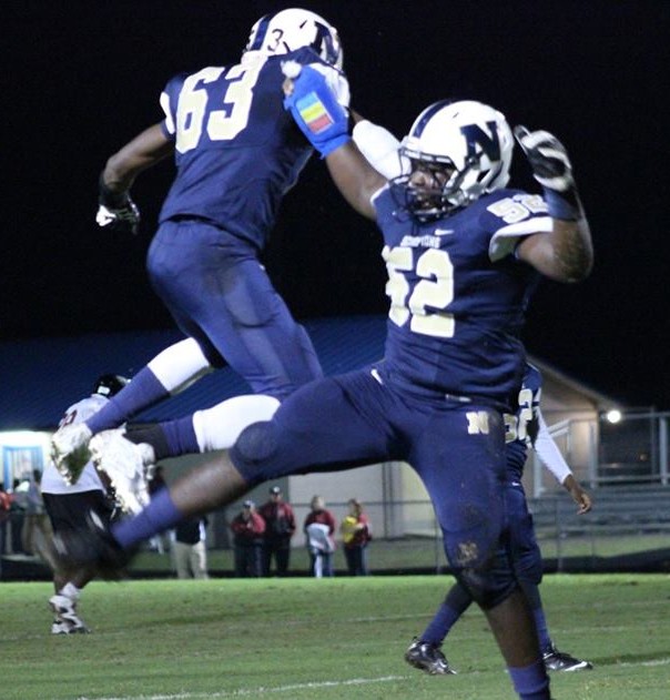Tyrek Mosley, left, and Jaheim Robbins. Photo courtesy- North Brunswick Athletics.