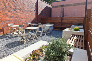 Luna Caffe's new outdoor patio. Photo by Hannah Leyva.