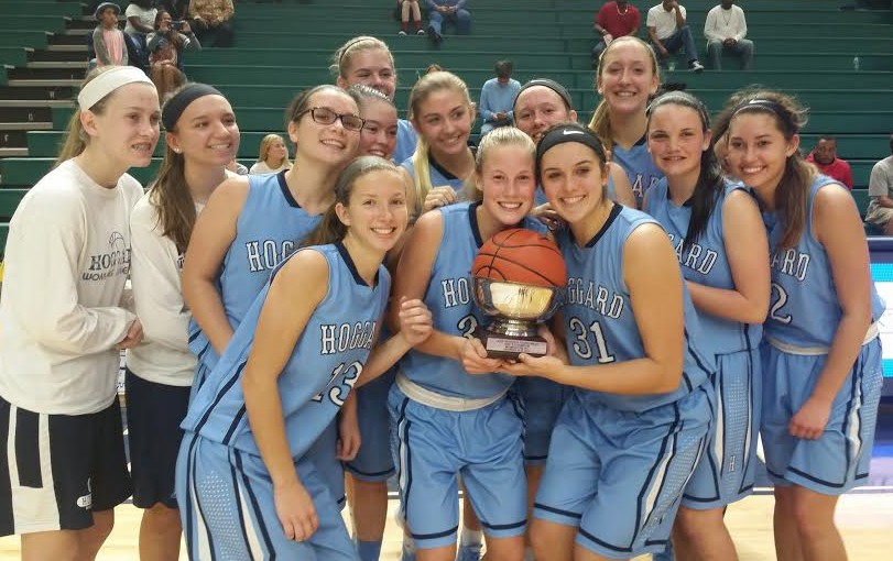 The Hoggard girls celebrate their first ever Leon Brogden Tournament Title. 