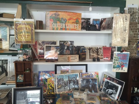 The downstairs collectible shop, Whatever, sells a variety of comic books and music and movie memorabilia.