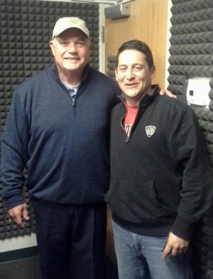John Bunting, left, was a frequent guest on Joe Catenaccis weekly radio show.