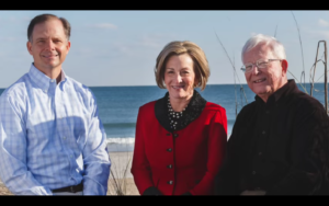 Republicans Woody White, Patricia Kusek and Jim Brumit recorded a video response to Beth Dawson's State of the County address. Screen grab from the video.