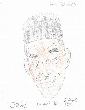 Jade Riveras first-place portrait of Will Smith. 