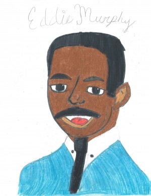 Second place winner Latesha Walker chose Eddie Murphy as her subject.