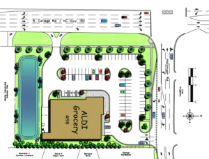Plans for an Aldi Grocery on S. College Road in Wilmington have been submitted to the city. Courtesy of Cindee Wolf.