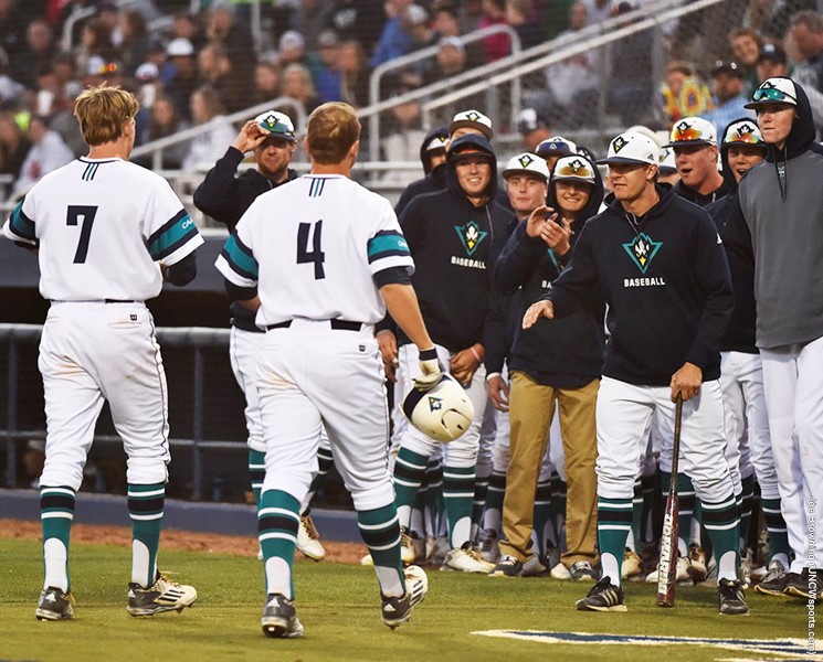 The UNCW baseball team grabbed its four win in arow on Tuesday. Photo courtesy- UNCW sports