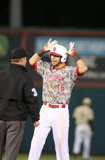 Shane Shepard is hitting .250 for N.C. State this season. Photo courtesy- John Crouch. 