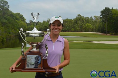 Ashley Sloup claimed her first CGA Championship on Wednesday. Photos courtesy- Carolinas Golf Association.
