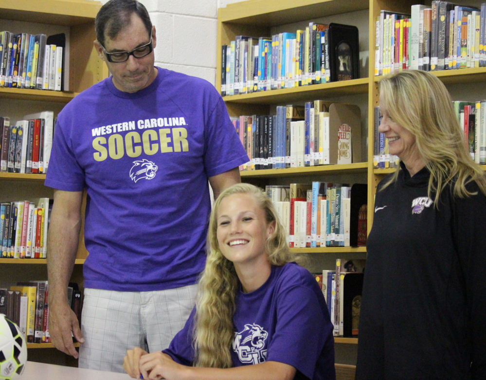 Emma Haywood is headed to Western Carolina University this fall. Photos by Joe Catenacci 