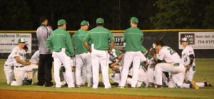 The West Brunswick Baseball team after their heartbreaking playoff loss Friday night. Photo by Hannah Leyva.