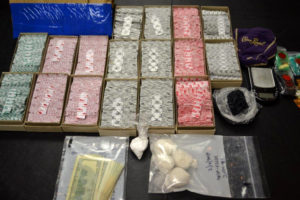 Drug agents seized more than 100 grams of raw heroin last week as the result of a five-month investigation. Photo courtesy of the NHCSO.