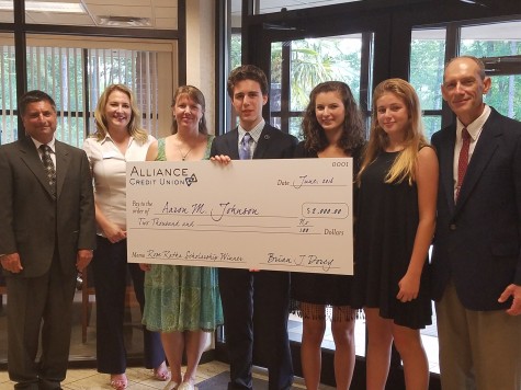 Aaron Johnson was the other recipient of this year's scholarship, which is given annually in memory of a former Alliance president.