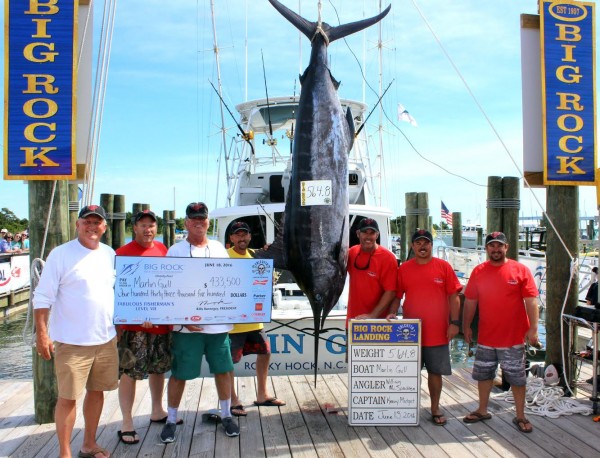 Wilmington based Marlin Gull had a big week off the coast of Morehead City. Photo courtesy Big Rock Blue Marlin Tournament. 