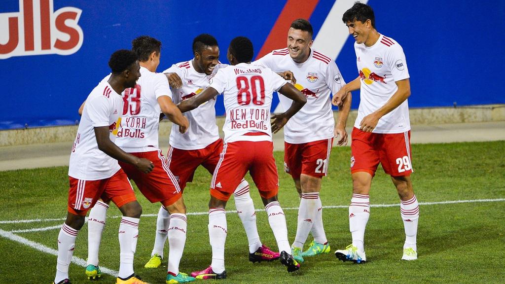 New York Red Bull II made easy work of Wilmington in the second half. Photo courtesy- New York Red Bull II