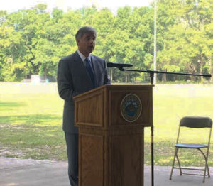 Wilmington Mayor Bill Saffo announces the city's plans to purchase land located behind Maides Park from the Wilmington Housing Authority.
