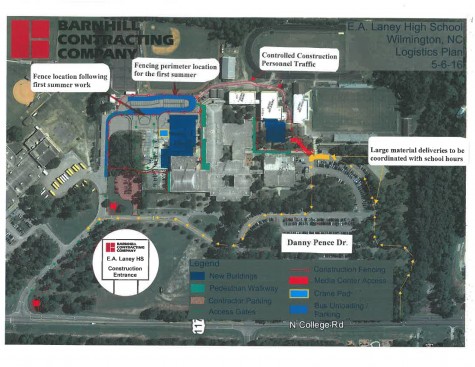 Like Hoggard, Laney will get a new gym, as well as a library, work that will require changes to parking next year.