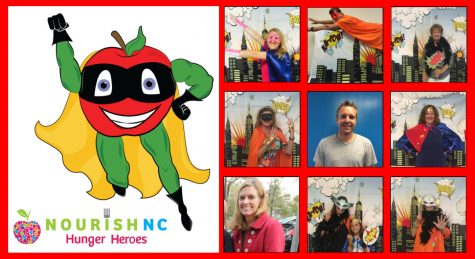 The nine caped crusaders were picked for their dedication to and involvement with NourishNC.