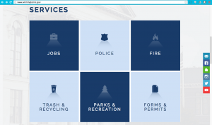 Some of the most searched for categories are highlighted on the City of Wilmington's new website.