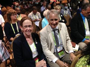 New Hanover County Board of Commissioners Chairwoman Beth Dawson and Commissioner Rob Zapple at the 2016 NaCO conference in Long Beach, CA. Photo courtesy of Beth Dawson.