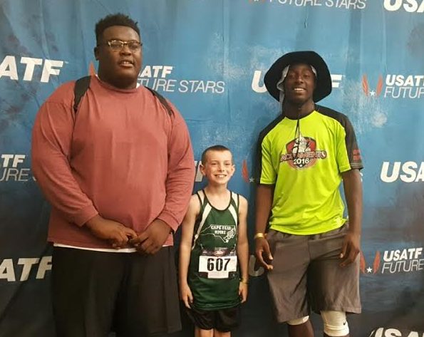 From left-to-right: Russell Corbett, Gregor Brock, Jayhlen Washington. Photo courtesy- Larry Brock. 