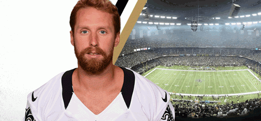 Connor Barth. Photo courtesy- New Orleans Saints. 