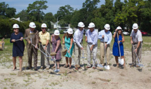 Groundbreaking at the SECU Lakeside Reserve affordable housing development for the homeless. Photo by Hannah Leyva.