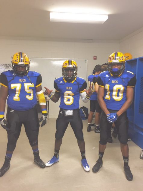 From left-to-right: Dionte Hicks, Imeek Watkins and Eli Boone. 